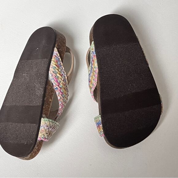 Old Navy  Mixed Material Girls Cross-Strap Sandals  Sz 7 - Picture 4 of 6